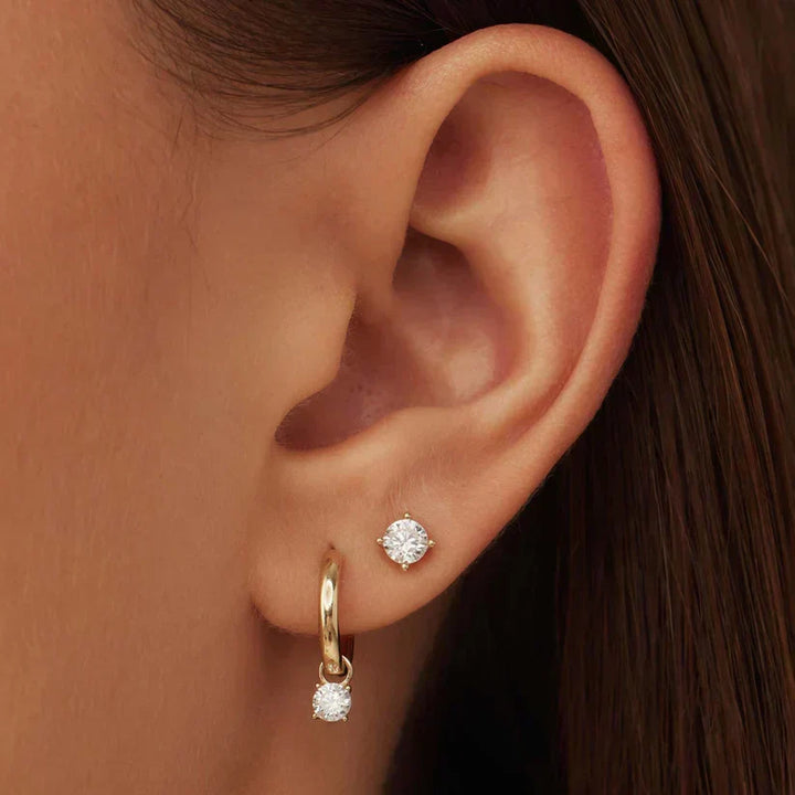 MARAIS | BOUCLES D’OREILLES AVEC PIERRE LARMES DE LUNE