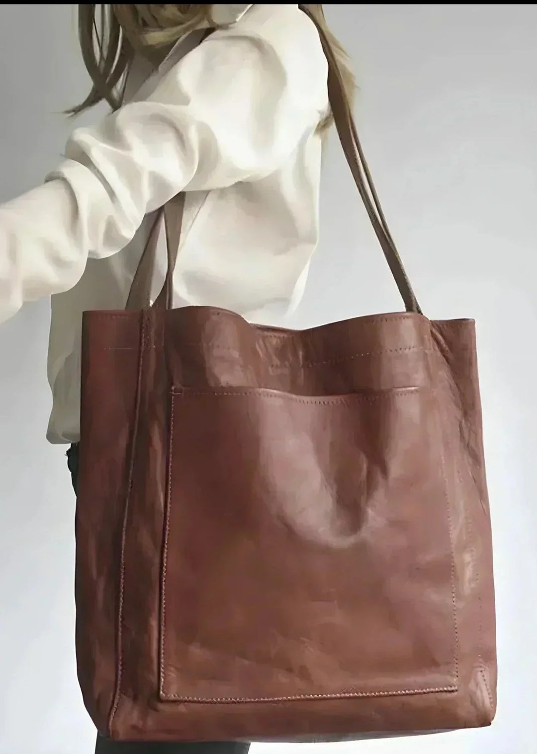MARAIS | Cabas en cuir authentique Signature