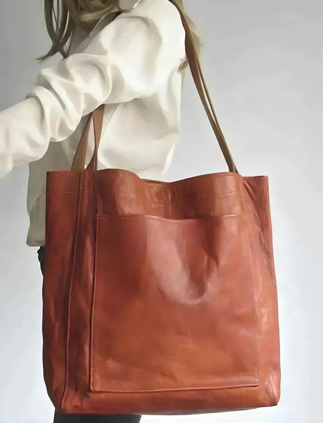 MARAIS | Cabas en cuir authentique Signature