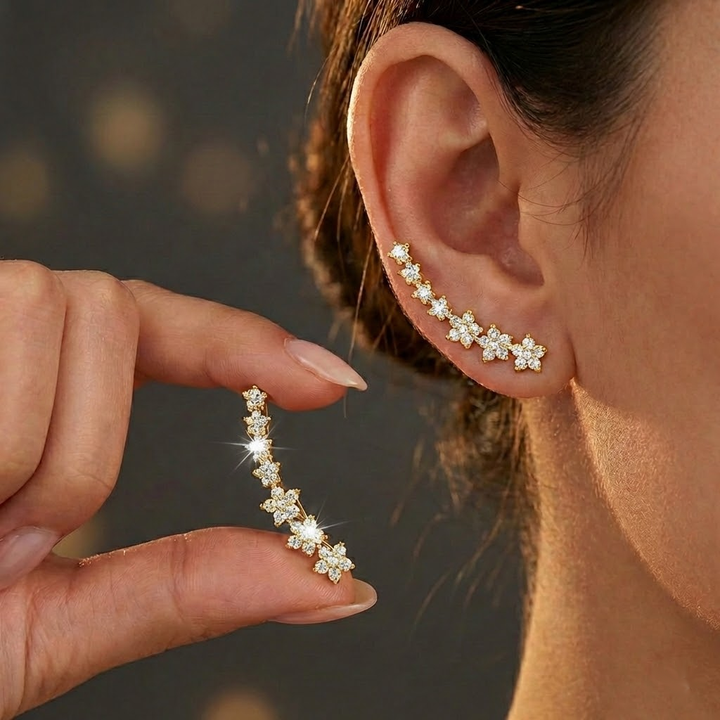 MARAIS | BOUCLES D’OREILLES FLORALES INTEMPORELLES