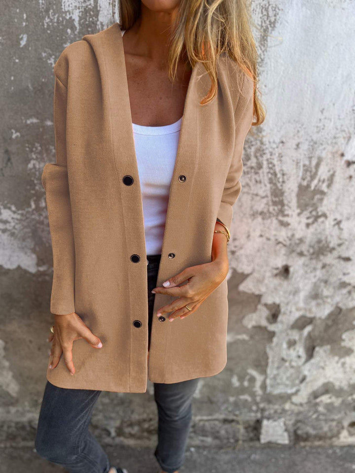 MARAIS | GILET LONG CHIC AVEC CAPUCHE