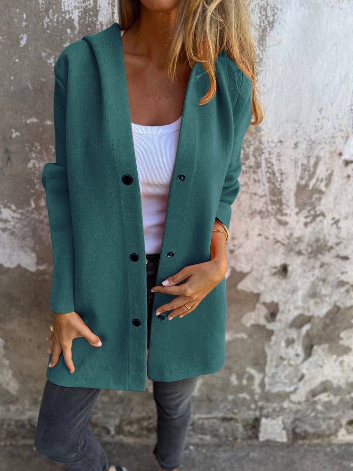 MARAIS | GILET LONG CHIC AVEC CAPUCHE
