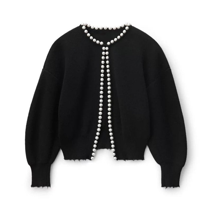 MARAIS | Cardigan Bordure Perles Manon