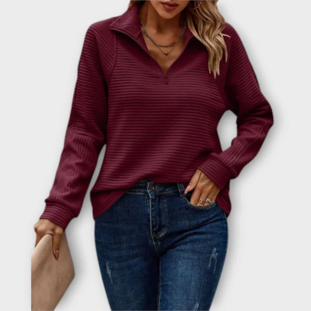 MARAIS | PULL CHIC DÉCONTRACTÉ À COL ZIPPÉ