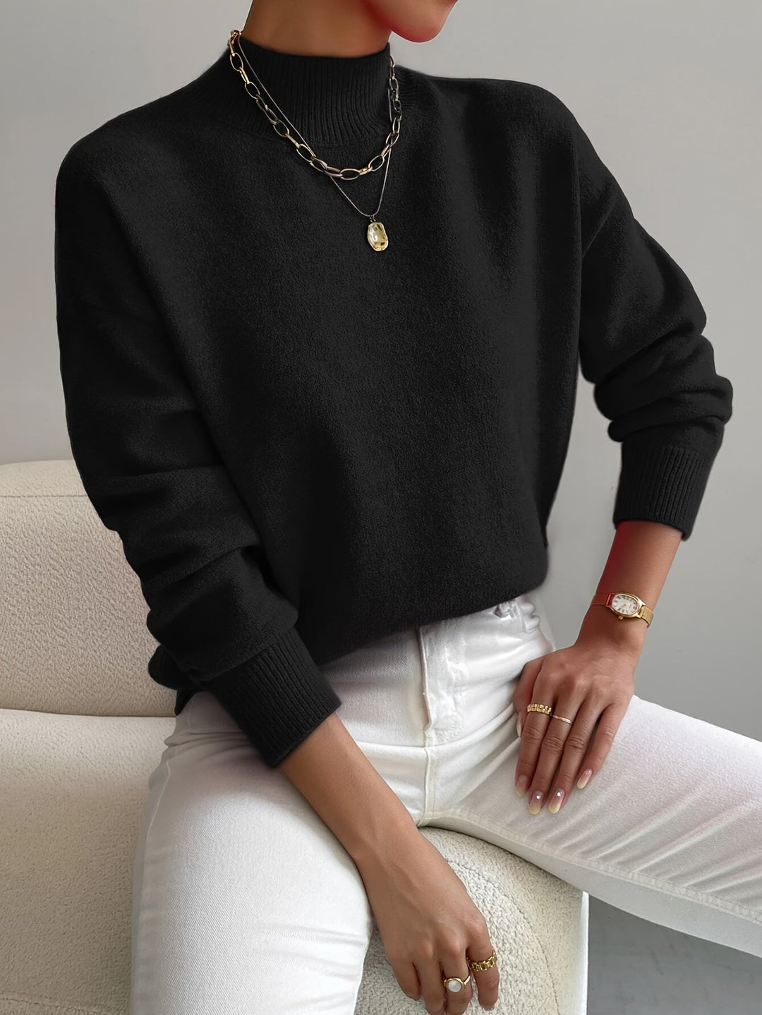 MARAIS | Pull Col Montant Doux Christine