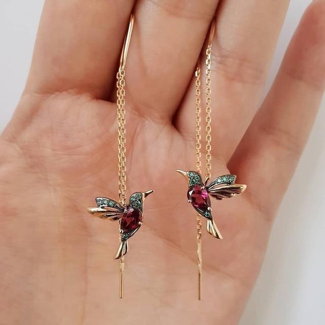 MARAIS | BOUCLES D’OREILLES EN FORME DE COLIBRI