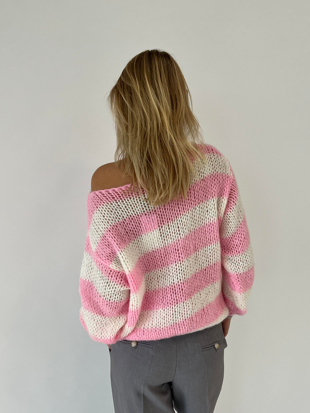 MARAIS | PULL OVERSIZE EN TRICOT RAYÉ