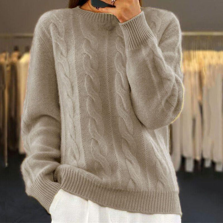 Elisia | Pull côtelé en maille moelleuse