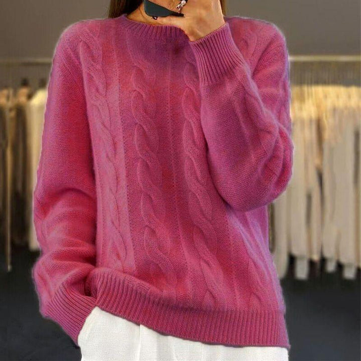 Elisia | Pull côtelé en maille moelleuse