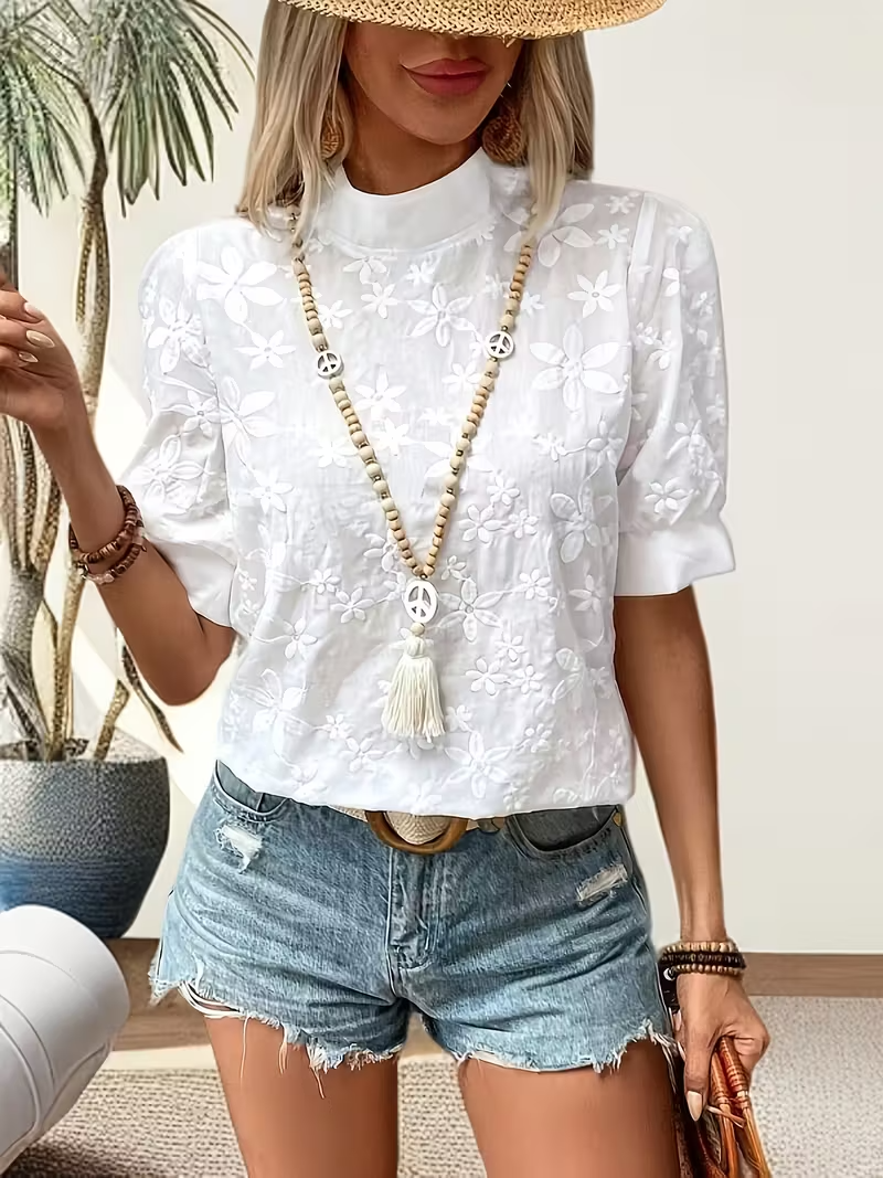 MARAIS | Blouse Élégante à Motifs Floraux